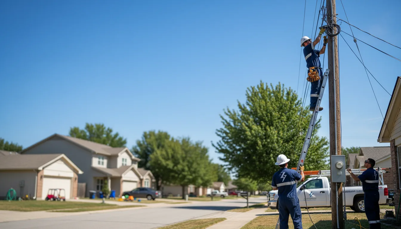 Residential electrician providing installation services in Bluff City, TN